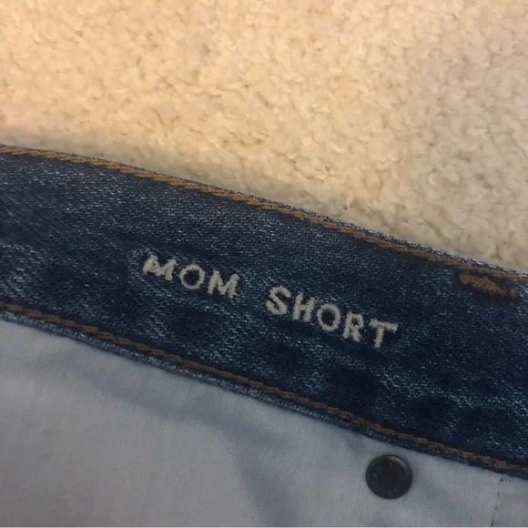 American eagle outfitters mom shorts cuffed jean denim - Picture 5 of 9